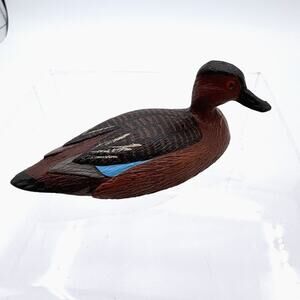 VTG Decoy Duck Mini Figurine WIlliam J Koelpin "Cinnamon Teal Duck "1982 FG
